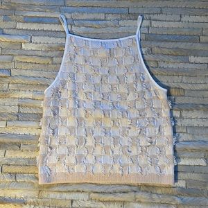 Club Monaco knit crop top